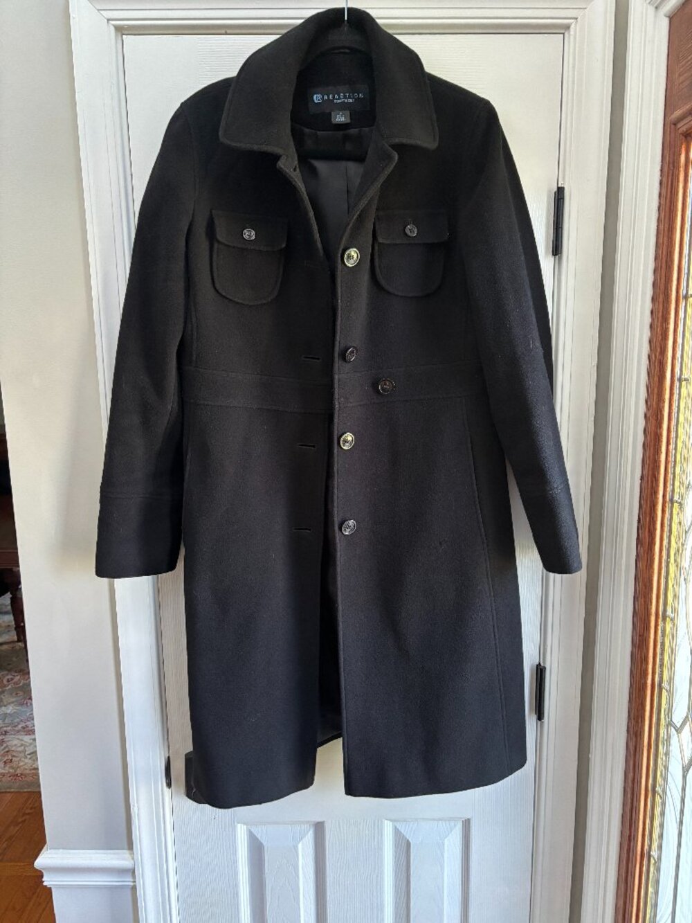 Kenneth Cole Reaction Wool Coat - Size 10
